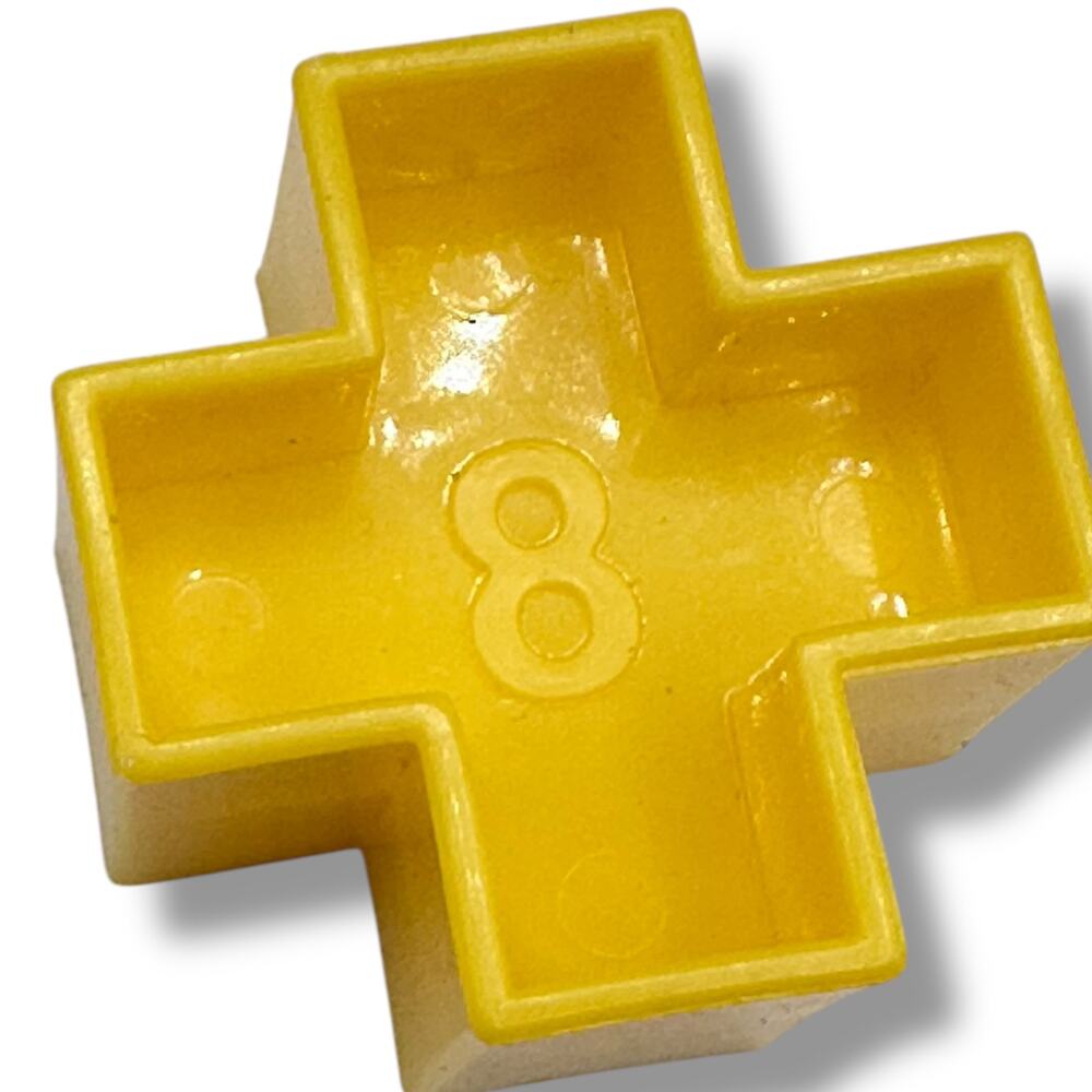 Vintage Tupperware Tuppertoys Sorter 8 Plus Cross Replacement Block